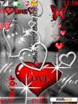 Download mobile theme animated love