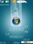 Download mobile theme Windows 7 clock theme