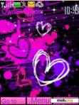 Download mobile theme pink purple sparkles