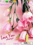 Download mobile theme Flower i love u