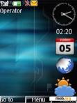 Download mobile theme techno clock