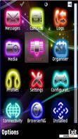 Скачать тему Music Glow Icons