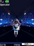 Download mobile theme Lonely biker