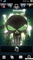 Download mobile theme Green Skull