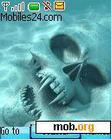 Download mobile theme Skull in water