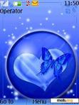 Download mobile theme blue heart