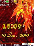 Download mobile theme autumn clock animated2