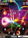 Download mobile theme swf colored clock