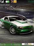 Download mobile theme green mustang