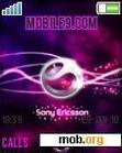 Download mobile theme Sony Ericsson violet