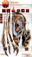 Download mobile theme Tiger attack