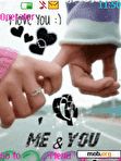 Download mobile theme animated love