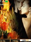 Download mobile theme The fire of love animation