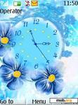 Download mobile theme Flower Clock