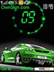 Скачать тему green car race