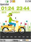 Download mobile theme Moped Clock