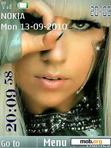 Download mobile theme Lady_gaga_clock