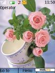 Download mobile theme flowers in cup