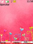 Download mobile theme pink flower