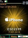 Download mobile theme Animated iphone clock