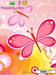 Download mobile theme Pink Butterflies