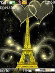 Download mobile theme Eiffal Tower Love