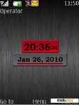 Download mobile theme Metal Clock