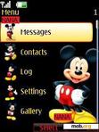 Download mobile theme Mickey Clock