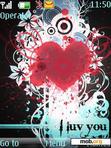 Download mobile theme I love You