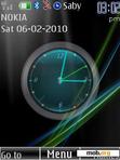 Download mobile theme Vista Flash clock