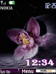 Download mobile theme abstr clock flower anim