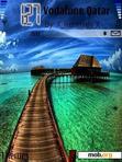 Download mobile theme house on the sea