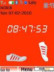 Download mobile theme Walking Clcok