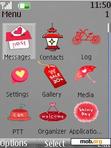 Download mobile theme Animated Love