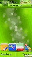 Download mobile theme KDE Green thm by NIMS