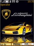 Download mobile theme car golden animated