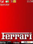 Download mobile theme Red Ferrari