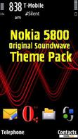 Download mobile theme NOKIA 5800 SOUNDWAVE THEME PACK RED BLUE