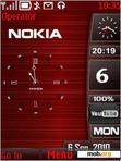 Download mobile theme swf nokia red