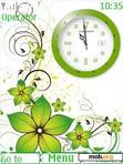 Скачать тему nokia clock green swf