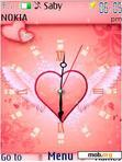 Download mobile theme love clock