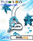 Download mobile theme blue love