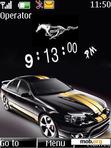 Download mobile theme Mustang Clock