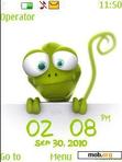 Download mobile theme funny clock