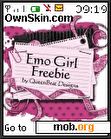 Download mobile theme emo girl's