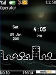 Download mobile theme dark clock