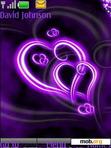 Download mobile theme Neon Hearts