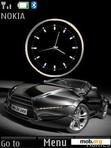 Download mobile theme Car With Clock