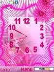 Download mobile theme Pink Clock