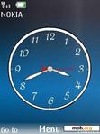 Download mobile theme Blue Clock